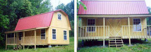 Bridgestone cabin with metal roof