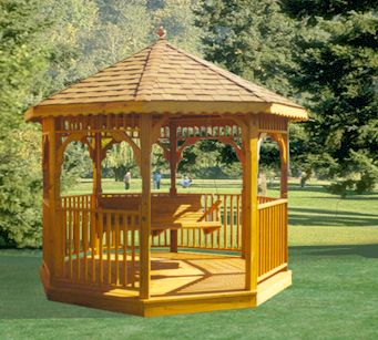 Bella 8'x8' gazebo with optional swing