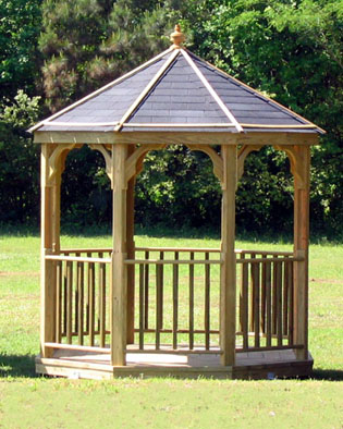 Bella 8'x8' Octagon Gazebo with Asphalt Roof