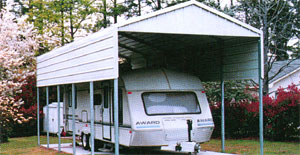 Advantage Deluxe metal RV shelter