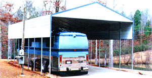 Advantage Deluxe metal RV shelter