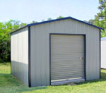 Bridgestone wood two-story storage building