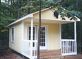 Strawberry Ridge variation with porch and extended roof with loft